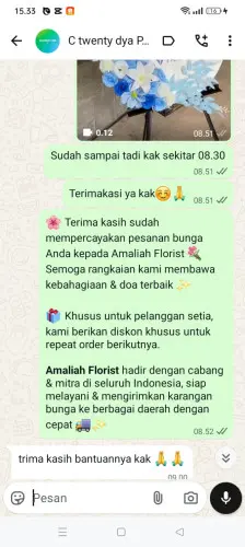 Testimonial Standing Flower buanamekar