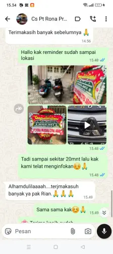 Testimonial Papan Bunga buanamekar